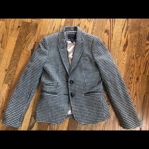 JCrew Houndstooth Schoolboy Blazer
